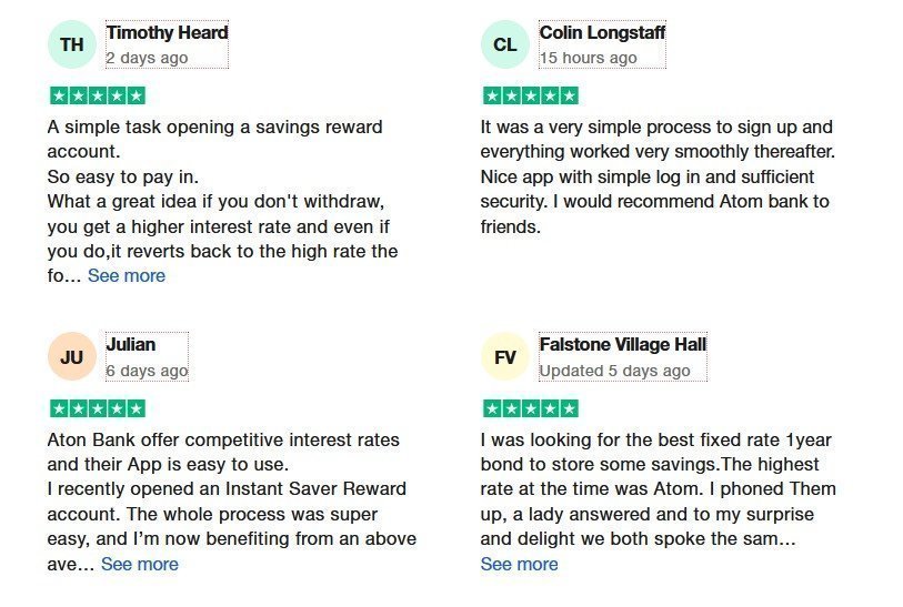atom bank reviews